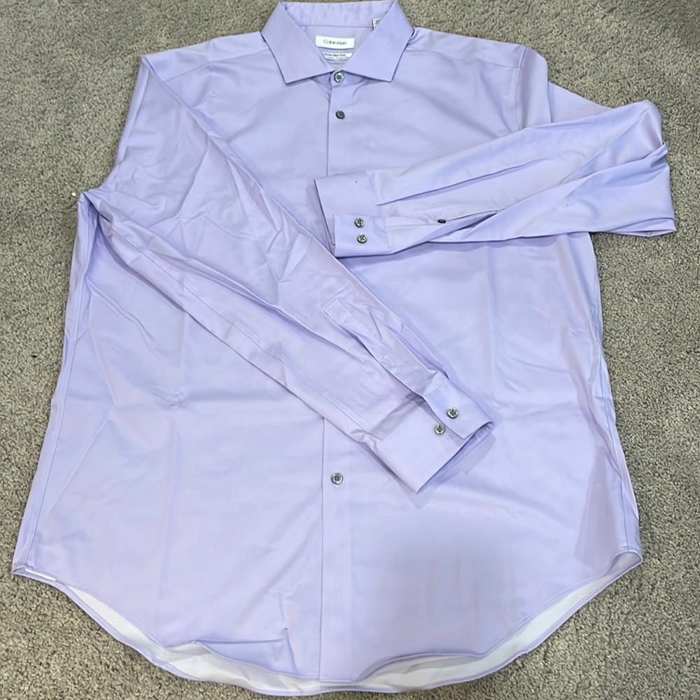 Calvin Klein Infinite Non-Iron Slim Fit Stretch Collar Dress Shirt